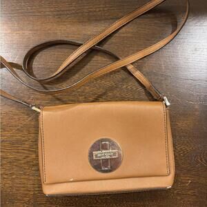 Kate Spade Tan Pebbled Leather Crossbody Bag